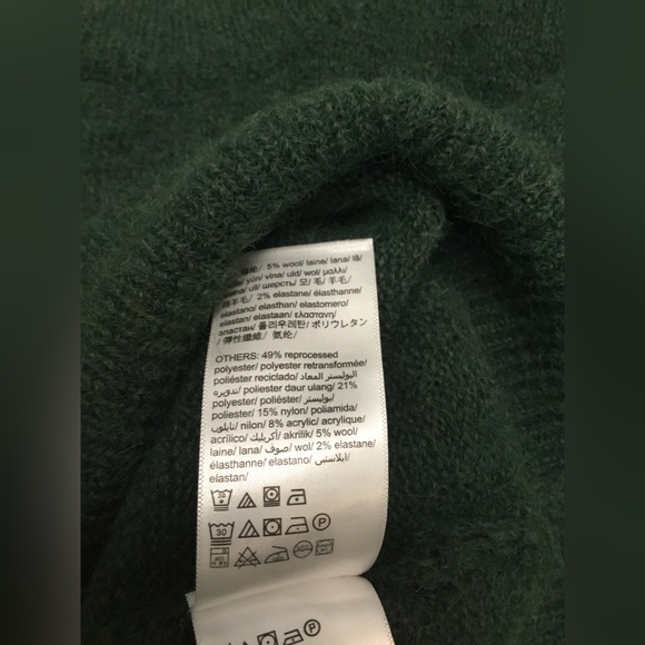 Calvin Klein Deep Green Crew Neck Sweater - Picture 5 of 15